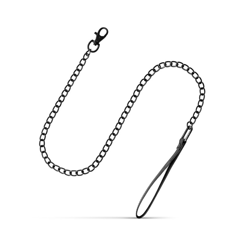 Нашийник з повідцем Bedroom Fantasies: Faux Leather Collar & Chain Нашийник з повідцем Bedroom Fantasies: Faux Leather Collar & Chain