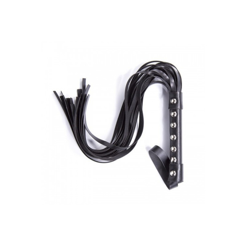 Флогер с шипами DS Fetish Studded flogger black, 55 см Флогер с шипами DS Fetish Studded flogger black, 55 см