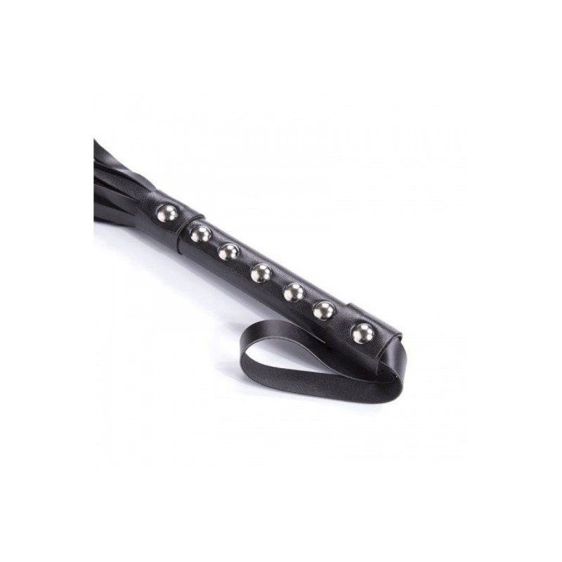 Флогер с шипами DS Fetish Studded flogger black, 55 см Флогер с шипами DS Fetish Studded flogger black, 55 см