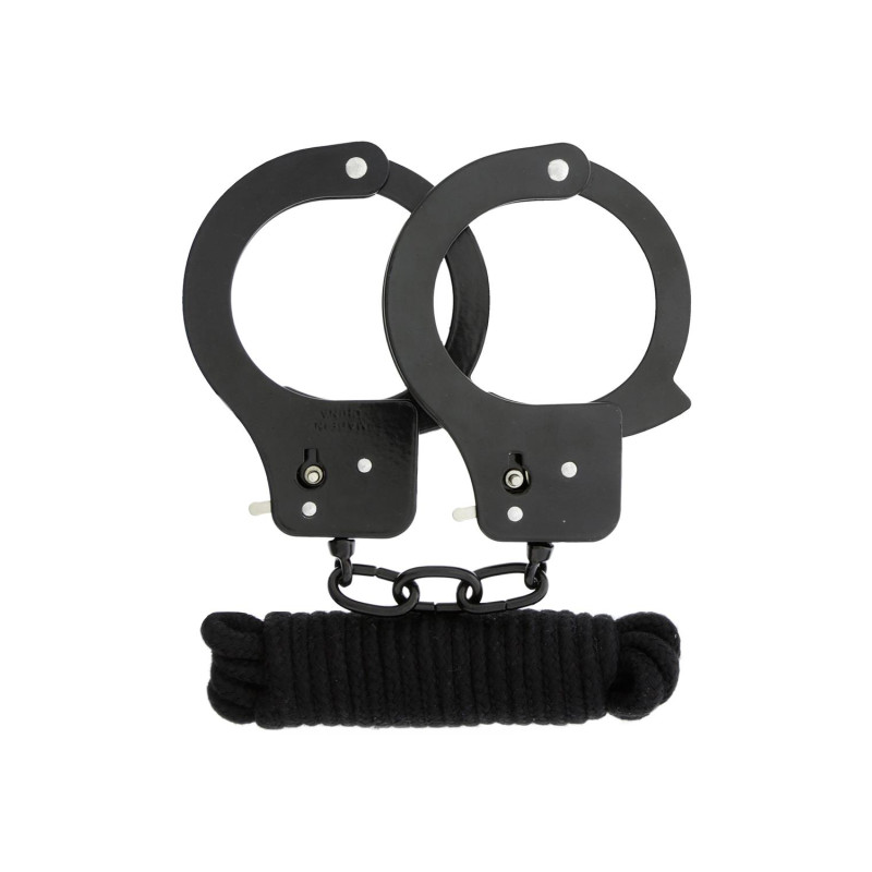 Набор Dreamtoys Bondx Metal Cuffs & Love Rope Set Черный Набор Dreamtoys Bondx Metal Cuffs & Love Rope Set Черный