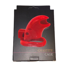 Пояс верности с тремя кольцами Loveshop Runye Chastity cage прозрачный