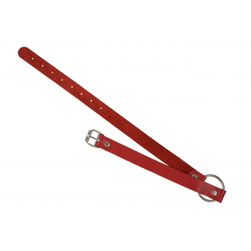 Кляп sLash Leather O-Ring Gag, Red Кляп sLash Leather O-Ring Gag, Red