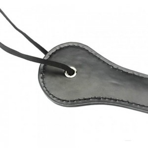 Шльопалка овальна з вирізом зірочки PADDLE, чорна, 31,5 см