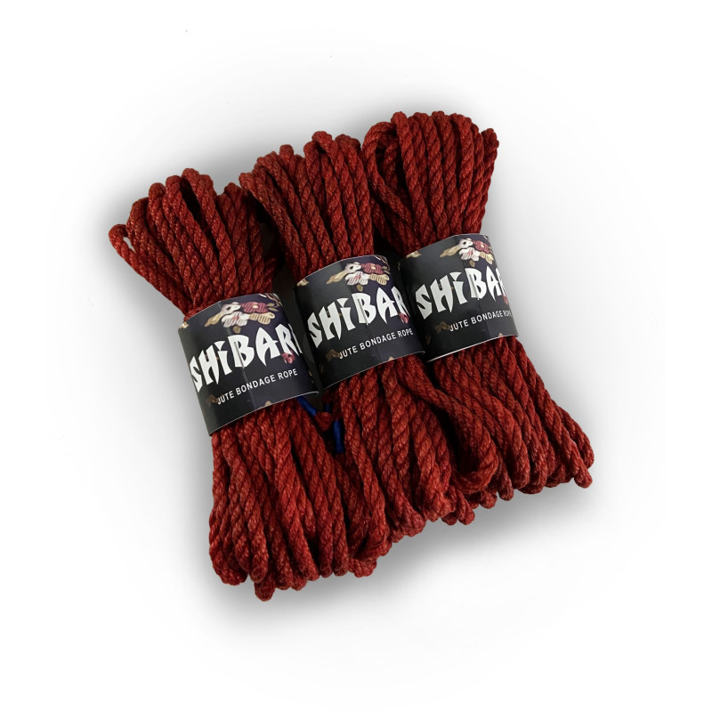 Джутовая веревка для Шибари Feral Feelings Shibari Rope, 8 м Красная Джутовая веревка для Шибари Feral Feelings Shibari Rope, 8 м Красная