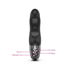 Вибратор-кролик с электростимуляцией Mystim Hop Hop Bob Black Edition