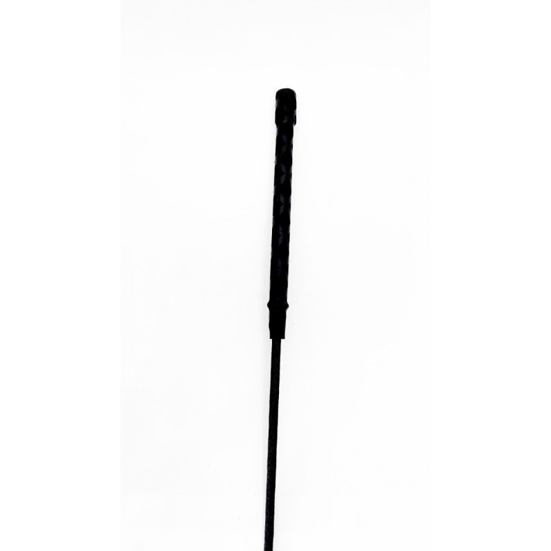 Стек DS Fetish Whip PU Leather riding crop, черный, 46 см