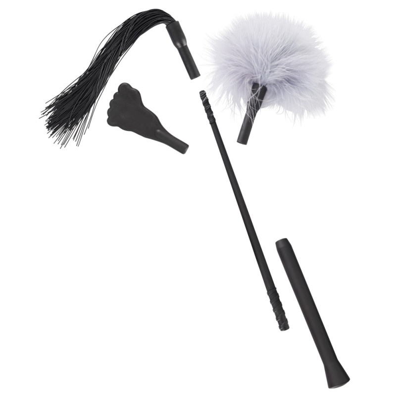 Набор Bad Kitty Mini Flogger Set Черный Набор Bad Kitty Mini Flogger Set Черный