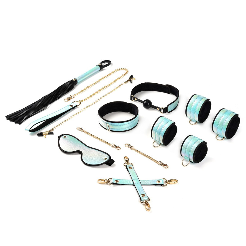 БДСМ-набор Liebe Seele Vivid Sky 8 Pieces Set, 8 аксессуаров, экокожа на бархатной основе БДСМ-набор Liebe Seele Vivid Sky 8 Pieces Set, 8 аксессуаров, экокожа на бархатной основе