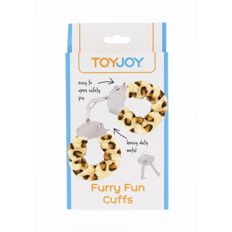 Наручники с мехом Toy Joy Furry fan cuffs Леопард Наручники с мехом Toy Joy Furry fan cuffs Леопард