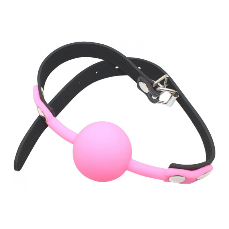 Кляп силиконовый DS Fetish Silicone ball gag metal accesso pink Кляп силиконовый DS Fetish Silicone ball gag metal accesso pink