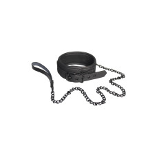 Ошейник с поводком Dreamtoys Blaze Collar and Сhain Черный