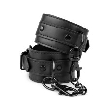 Поножи Bedroom Fantasies: Faux Leather Ankle Cuffs, черные