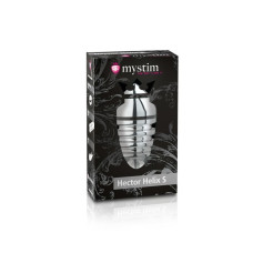 Металлическая анальная пробка Mystim Hector Helix S для электростимулятора