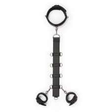 Набір для фіксації шиї та зап'ястя EasyToys, штучна шкіра, чорний