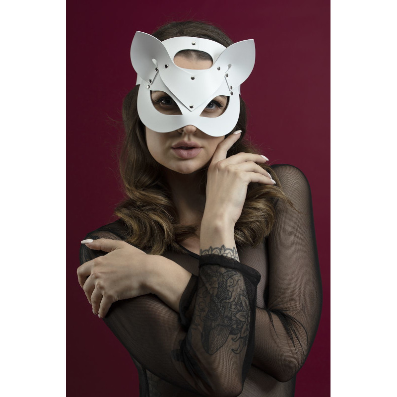Маска кошки Feral Feelings Catwoman Mask белая Маска кошки Feral Feelings Catwoman Mask белая