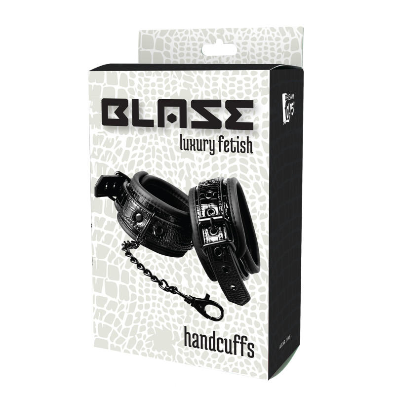 Наручники Dream toys BLAZE LUXURY HANDCUFF CROCO BLACK, Черный Наручники Dream toys BLAZE LUXURY HANDCUFF CROCO BLACK, Черный