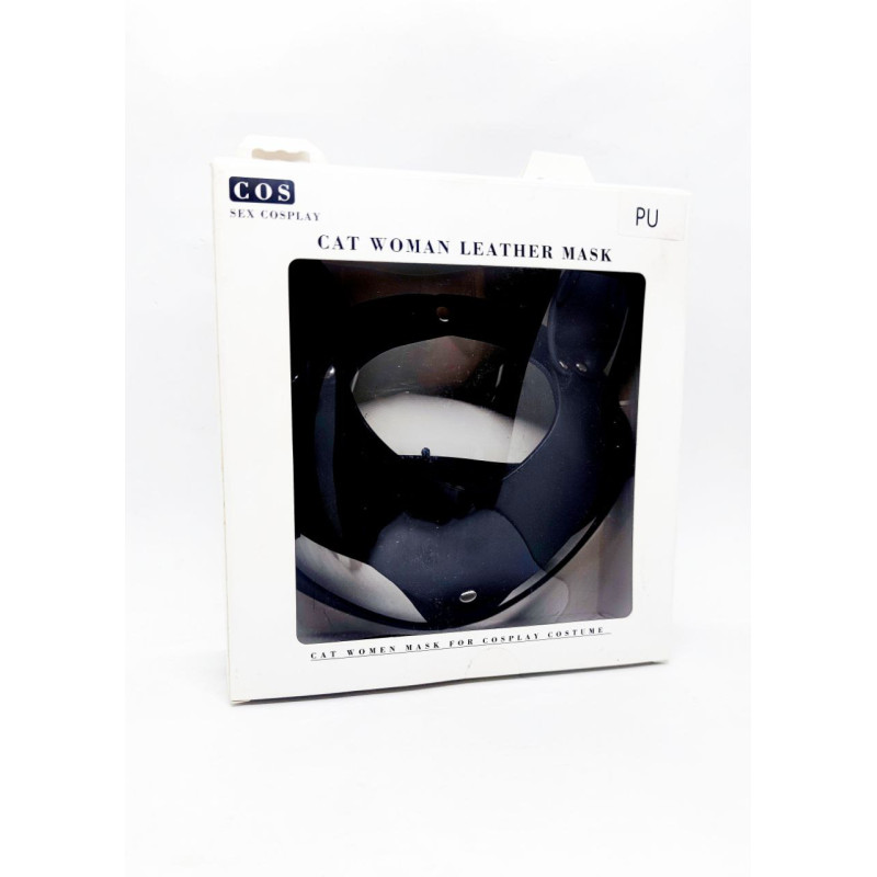 Маска кішечка DS Fetish Shiny cat Mask with studs Маска кішечка DS Fetish Shiny cat Mask with studs