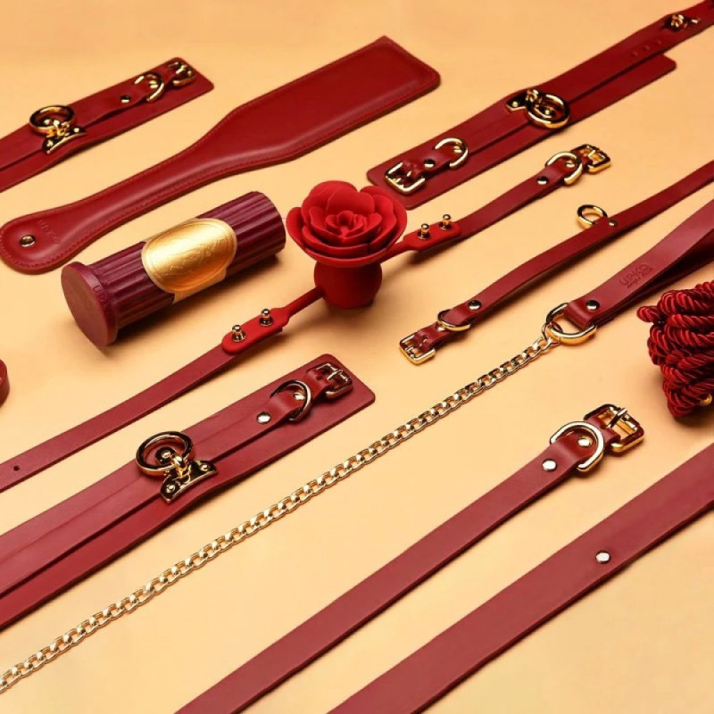 Кляп в форме Розы UPKO Rose Ball Gag Красный Кляп в форме Розы UPKO Rose Ball Gag Красный