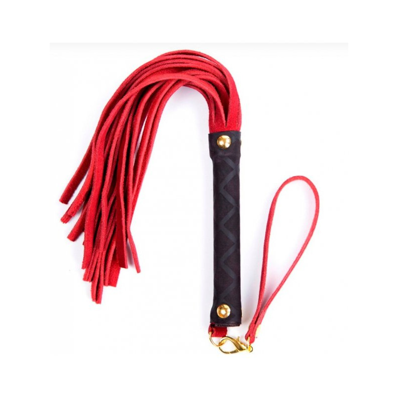 Флоггер DS Fetish Leather flogger S red 27 см Флоггер DS Fetish Leather flogger S red 27 см