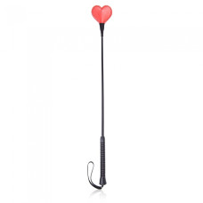 Стек DS Fetish Crop heart red/black 60 см