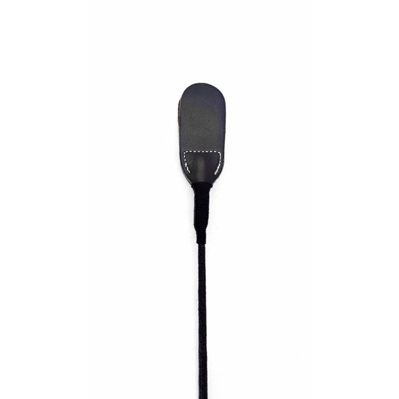 Стек DS Fetish Whip PU Leather riding crop, черный, 46 см