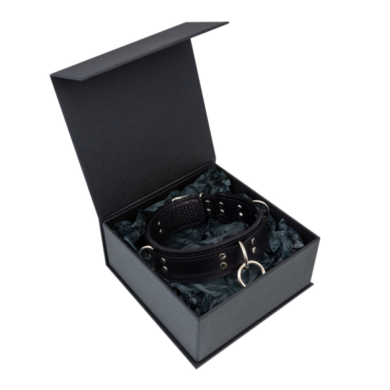 Премиум ошейник LOVECRAFT размер M черный