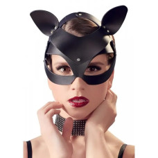 Маска кошечка DS Fetish Shiny cat Mask with studs