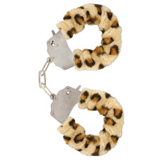 Наручники с мехом Toy Joy Furry fan cuffs Леопард