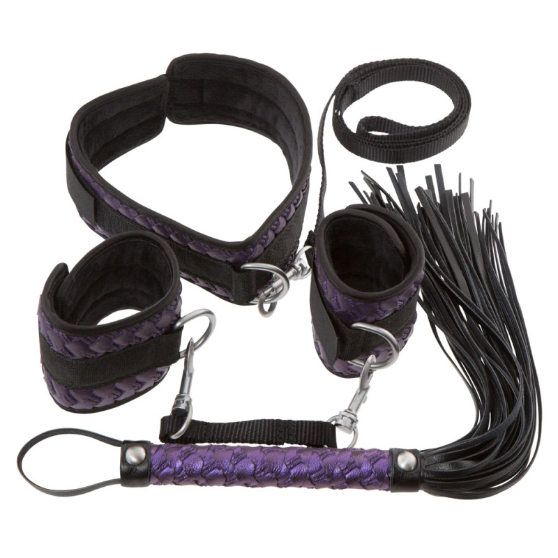Набір БДСМ Bad Kitty Restraint Set Чорно-фіолетовий Набір БДСМ Bad Kitty Restraint Set Чорно-фіолетовий