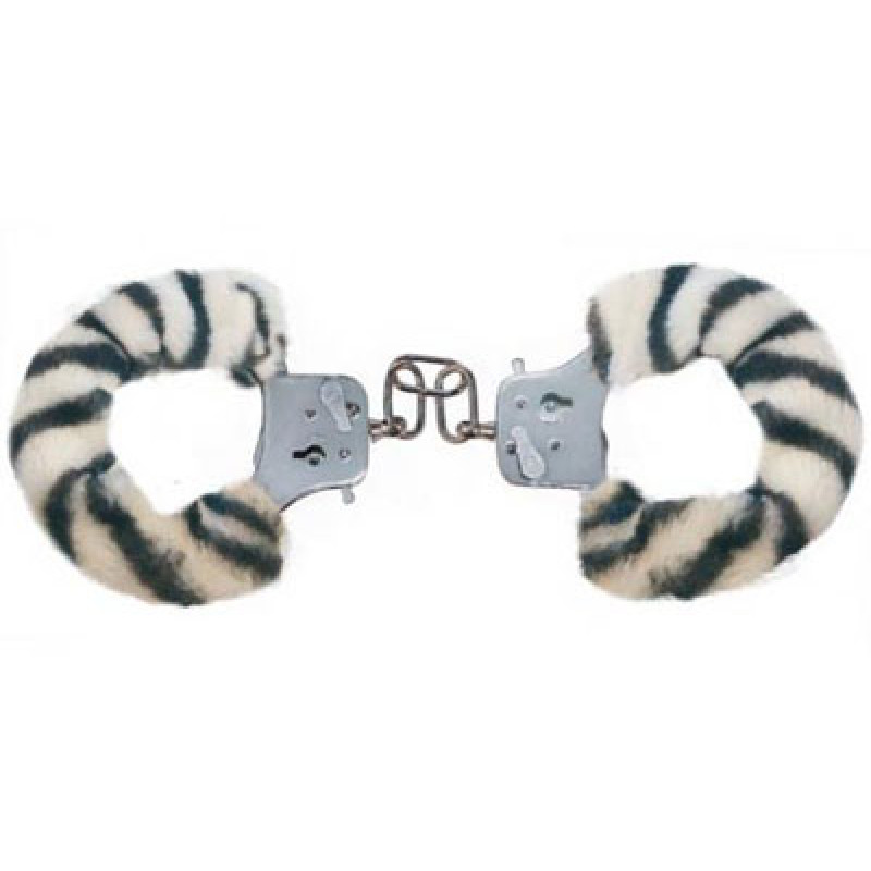 Наручники Toy Joy Furry Fun Cuffs Plush Зебра Наручники Toy Joy Furry Fun Cuffs Plush Зебра