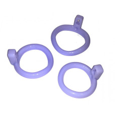 Пояс верности с тремя кольцами Loveshop Runye Chastity cage фиолетовый