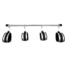 Распорка с фиксаторами на руки и ноги DS Fetish, черно-серая, 57 см