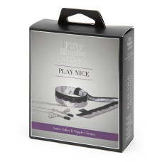 Ошейник с зажимами на соски Fifty Shades of Grey Play Nice