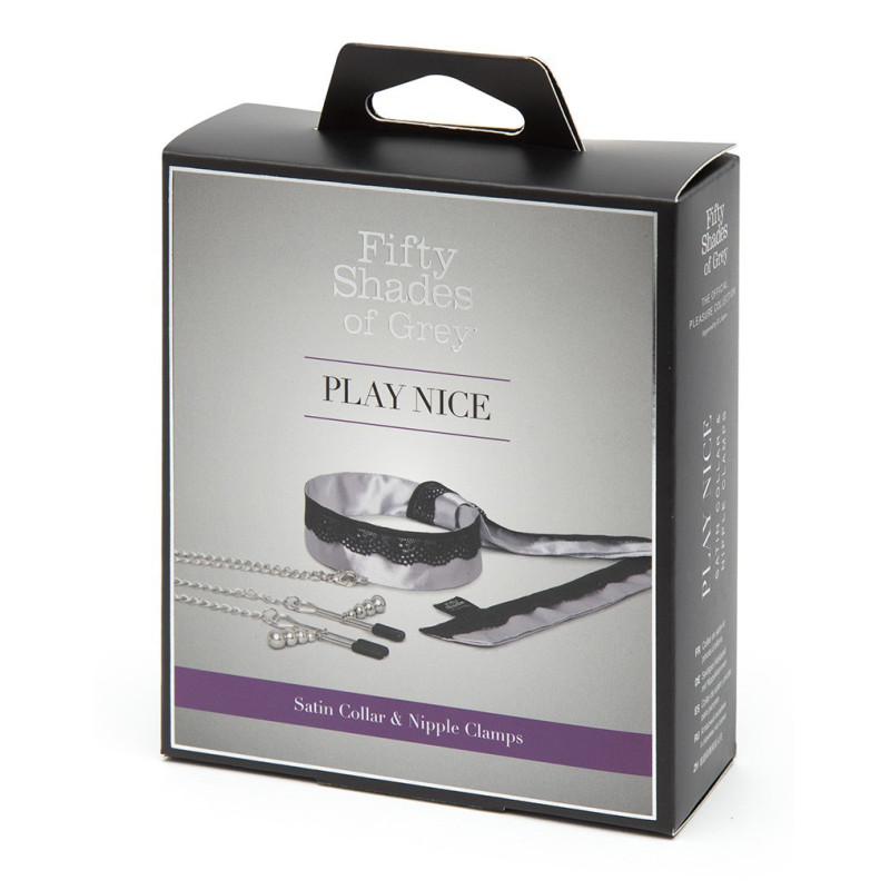 Нашийник із затискачами на соски Fifty Shades of Grey Play Nice Нашийник із затискачами на соски Fifty Shades of Grey Play Nice