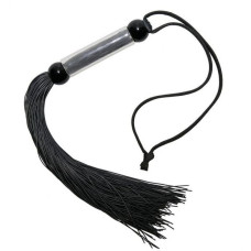 Флогер DS Fetish FLOGGER черный, прозрачная ручка, 51 см