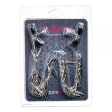 Зажимы на соски Lucky Bay Nipple play плоские Chain and Spike