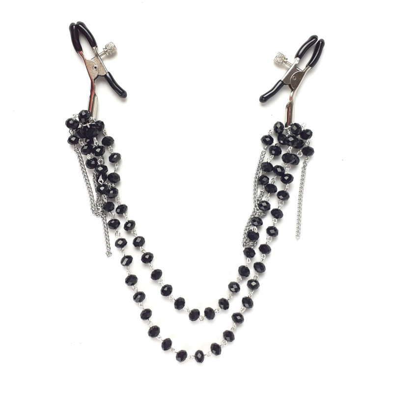 Зажимы для сосков Art of Sex Nipple clamps Sexy Jewelry Черные Зажимы для сосков Art of Sex Nipple clamps Sexy Jewelry Черные