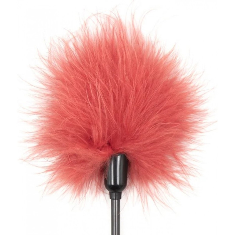 Тиклер на короткой ручке DS Fetish, перо, красный, 20 см Тиклер на короткой ручке DS Fetish, перо, красный, 20 см