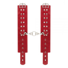 Окови sLash Leather Restraints Leg Cuffs Червоні