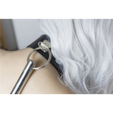 Бондаж для шеи и запястья Ds Fetish Metal bondage spreader bar with restraints black