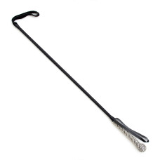 Кнут с бриллиантами DS Fetish Whip diamond black 73 см