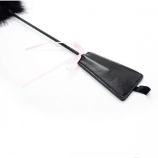 Стек двухсторонний DS Fetish черный с пушком