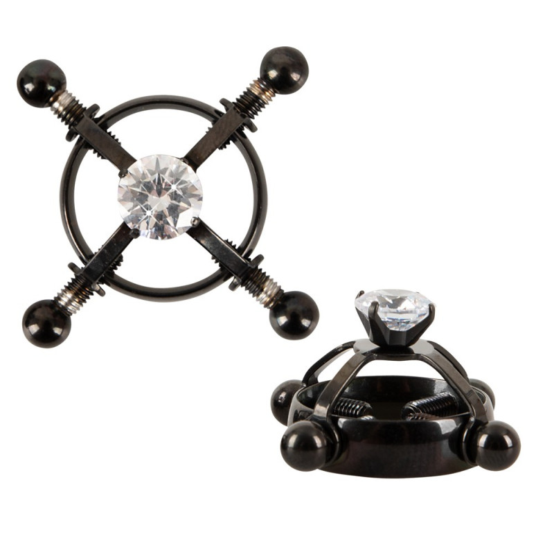 Зажимы на соски Bad Kitty Nipple Jewellery Black