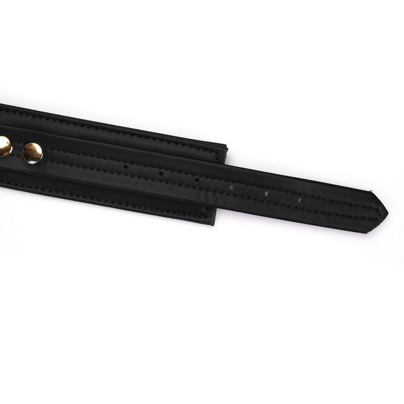 Ошейник с поводком Liebe Seele Black Organosilicon Collar with Leash, экокожа Ошейник с поводком Liebe Seele Black Organosilicon Collar with Leash, экокожа