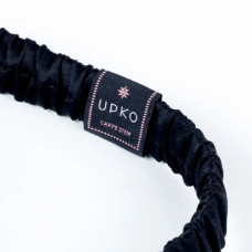 Маска на очі з написом Bitch! від UPKO, шовкова, White