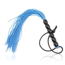 Мини флогер DS Fetish Leather flogger Голубой, 22 см