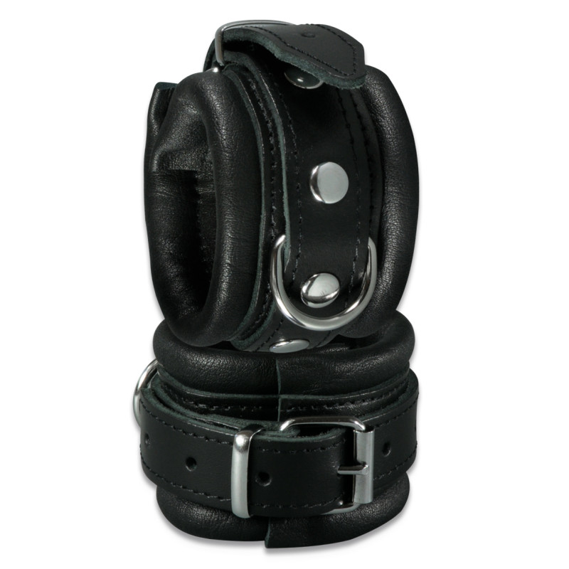 Наручники StRubber XXdreamSToys Leder-Handfessel Чорні