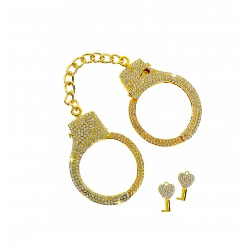 Наручники з камінням Taboom Diamond Wrist Cuffs Gold Наручники з камінням Taboom Diamond Wrist Cuffs Gold