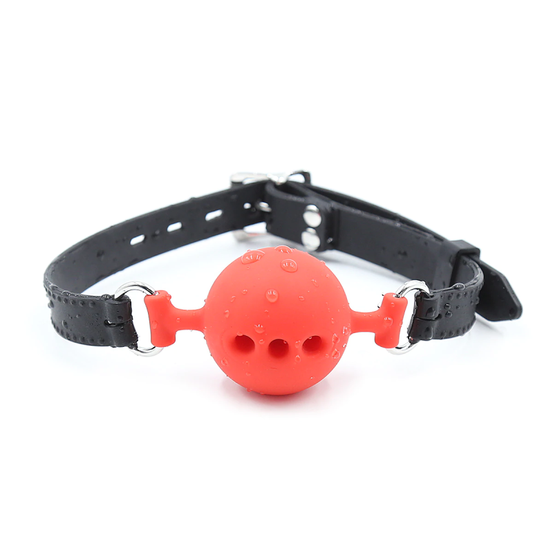 Кляп DS Fetish Mouth silicone gag L black/red Кляп DS Fetish Mouth silicone gag L black/red