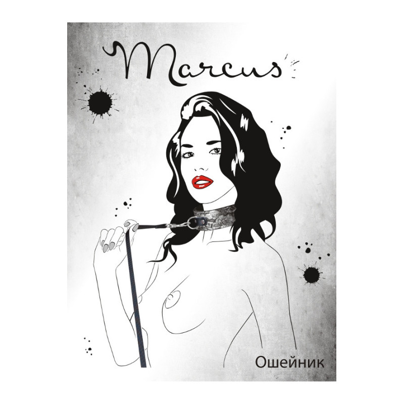 Мереживний нашийник Toyfa Marcus сріблястий 44,5 см Мереживний нашийник Toyfa Marcus сріблястий 44,5 см